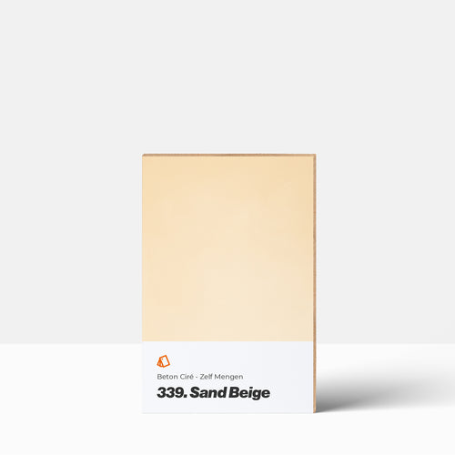 Beton Ciré kleurstaal | Zelf Mengen: 339. Sand Beige