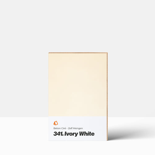 Beton Ciré kleurstaal | Zelf Mengen: 341. Ivory White