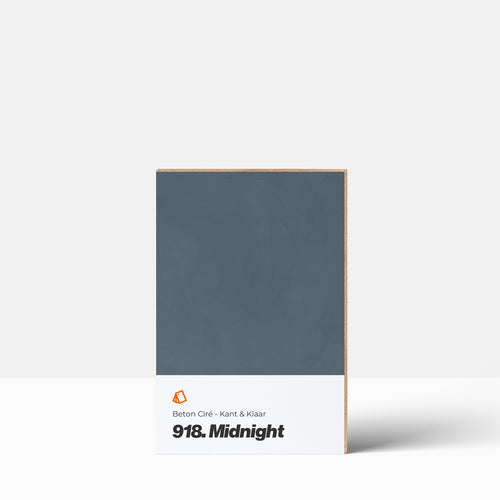 Beton Ciré kleurstaal | Kant & Klaar: 918. Midnight