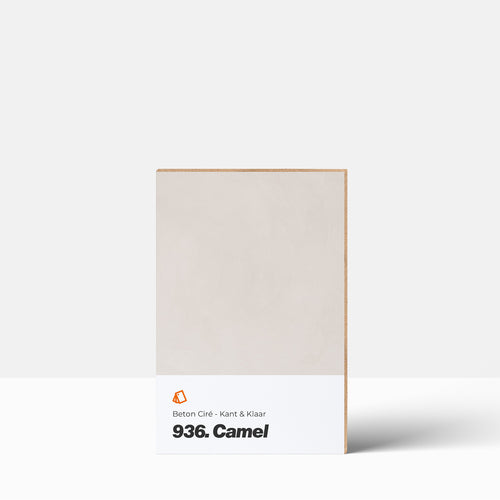 Beton Ciré kleurstaal | Kant & Klaar: 936. Camel