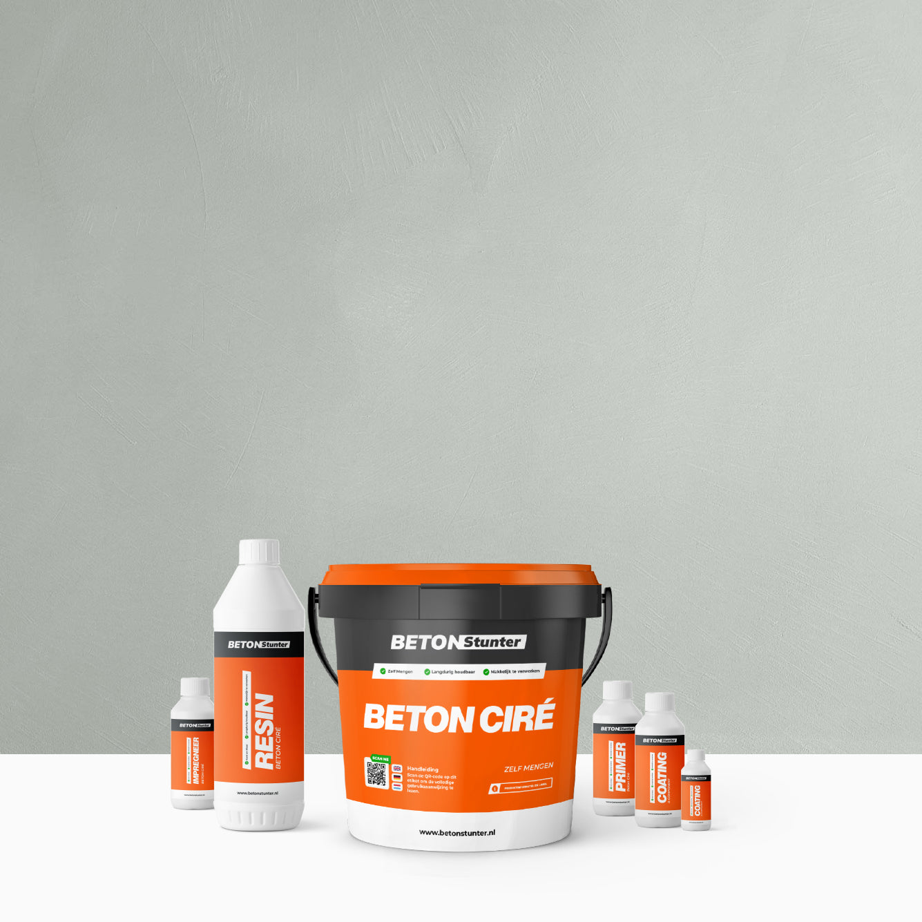 Beton Ciré proefpakket | Zelf Mengen: 312. Rag | €18.00 – Betonstunter