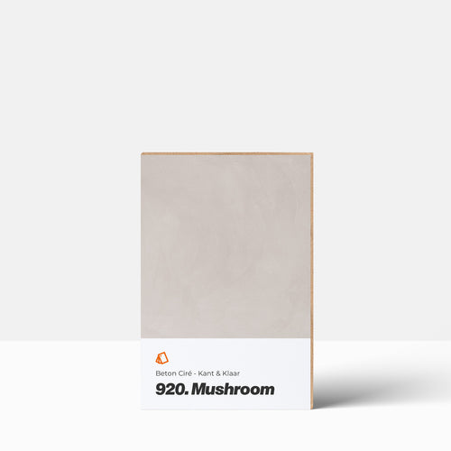 Beton Ciré kleurstaal | Kant & Klaar: 920. Mushroom