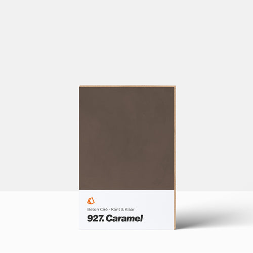 Beton Ciré kleurstaal | Kant & Klaar: 927. Caramel