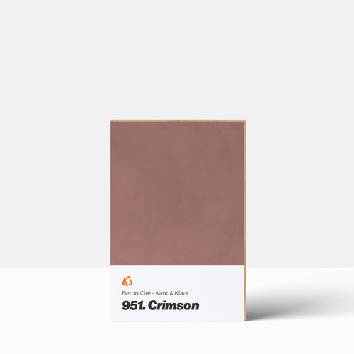 Beton Ciré kleurstaal | Kant & Klaar: 951. Crimson