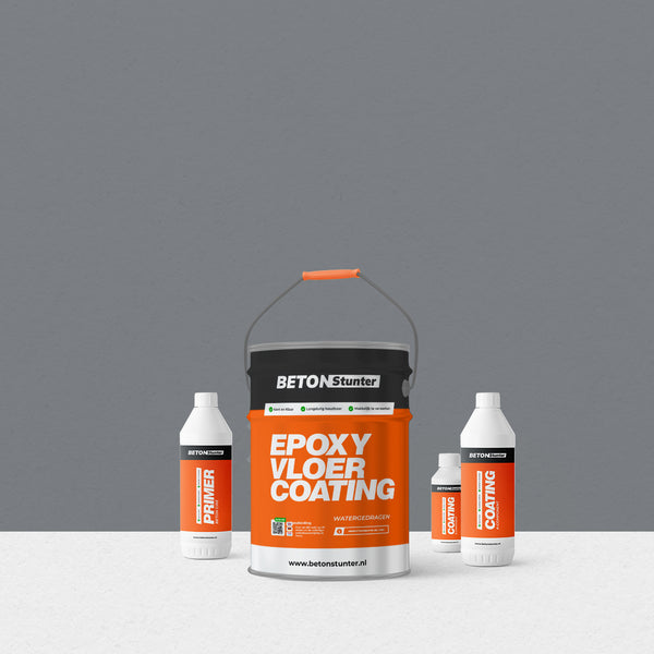 Epoxy Vloercoating pakket | 2K: Telegrijs / RAL 7046