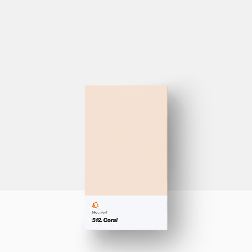 Muurverf kleurstaal | Mat: 512. Coral