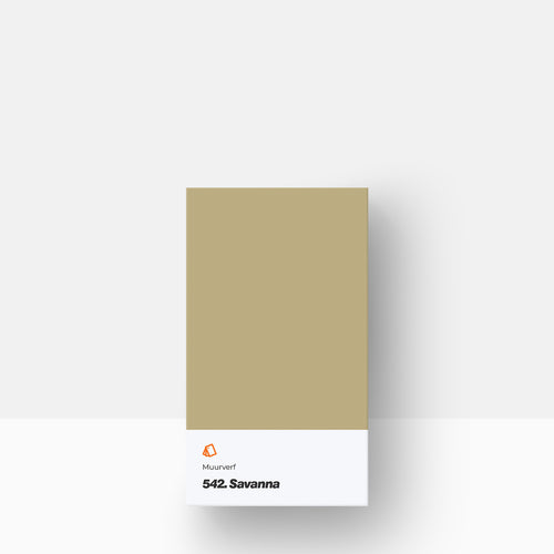 Muurverf kleurstaal | Mat: 542. Savanna