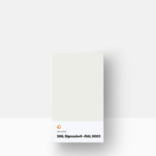 Muurverf kleurstaal | Mat: 566. Signaalwit / RAL 9003