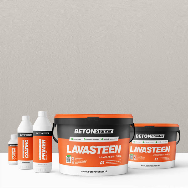 Lavasteen Gietvloer Pakket | 126 Ash