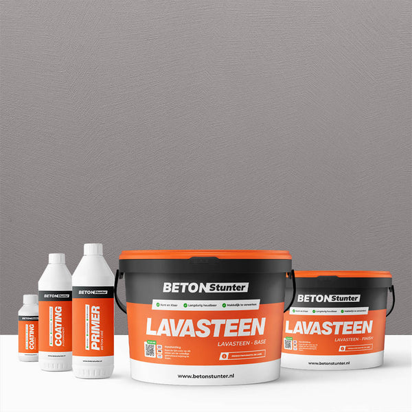 Lavasteen Gietvloer Pakket | 128 Boulder