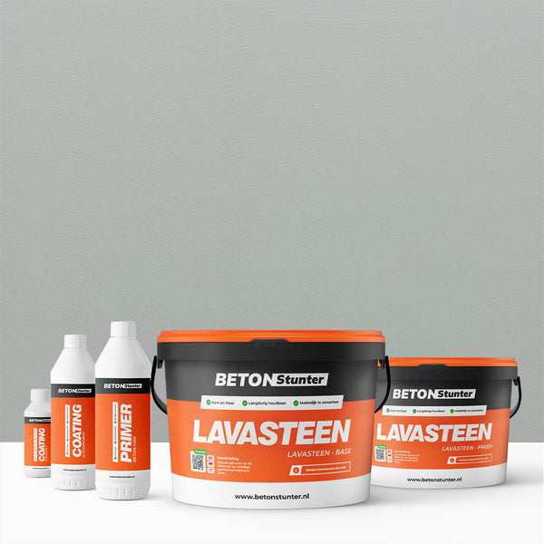 Lavasteen Gietvloer Pakket | 133 Haze