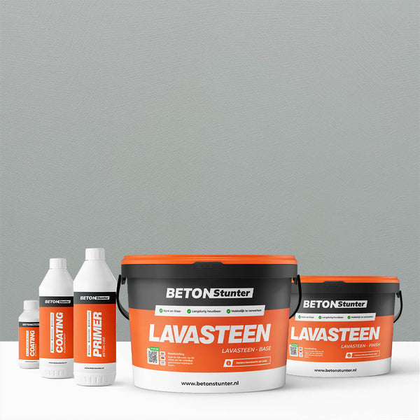 Lavasteen Gietvloer Pakket | 135 Nickel