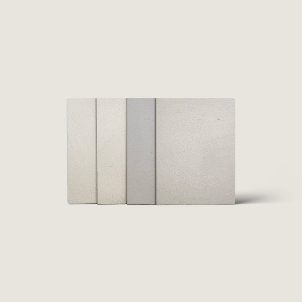 Lavasteen Gietvloer kleurstalenbundel: Lumen (wit tinten)